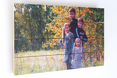 Foto op vurenhout – sfeervol en karaktervol