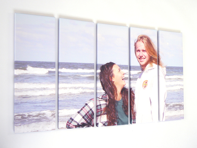 Foto bewerkt op canvas