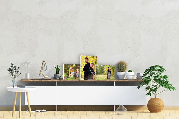 Foto op hout hout combineren